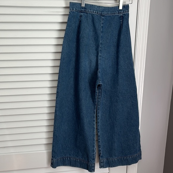 Ilana Kohn Wide Leg Pleat Jeans Boyd pant size 2 - Picture 3 of 8